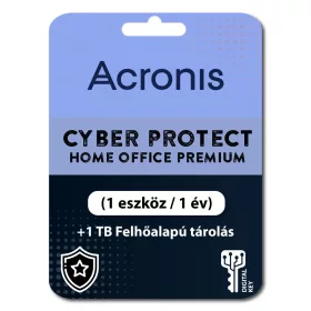   Acronis Cyber Protect Home Office Premium (1 eszköz / 1 év) + 1 TB Felhőalapú tárolás