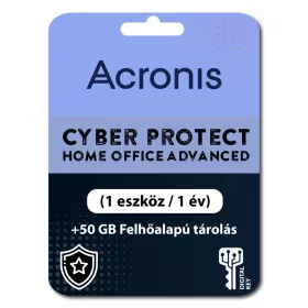   Acronis Cyber Protect Home Office Advanced (1 eszköz / 1 év) + 50 GB Felhőalapú tárolás