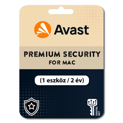 Avast Premium Security for MAC (1 eszköz / 2 év)