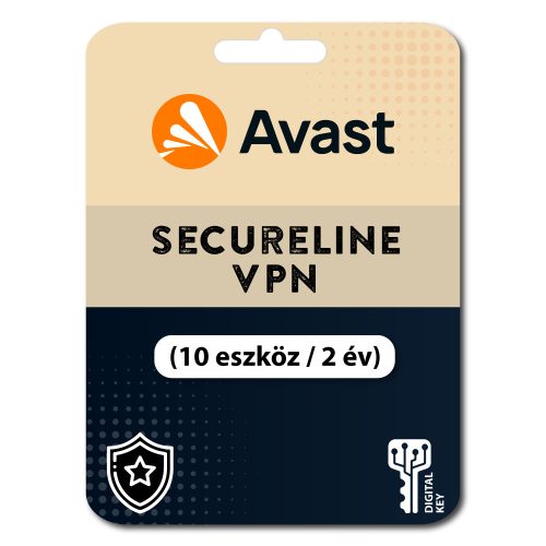 Avast SecureLine VPN (10 eszköz / 1 év)