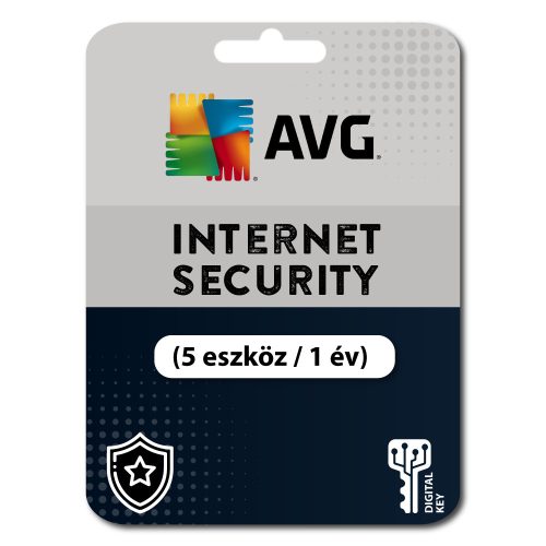 AVG Internet Security (5 eszköz / 1 év)