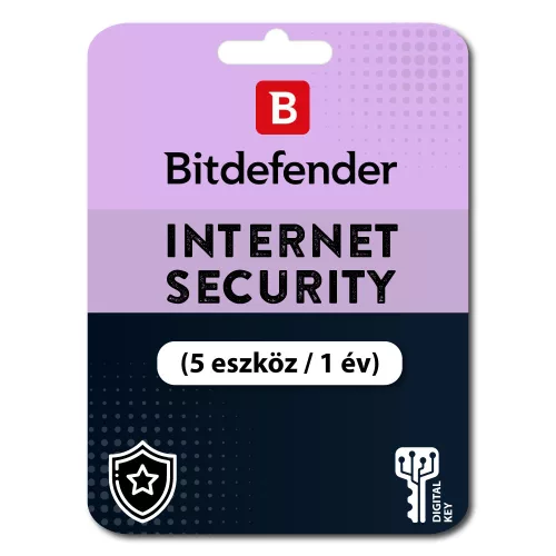 Bitdefender Internet Security (EU) (5 eszköz / 1 év)
