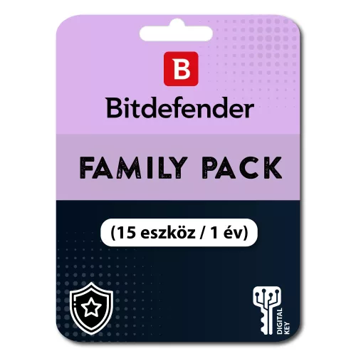 Bitdefender Family Pack (EU) (15 eszköz /  1 év)