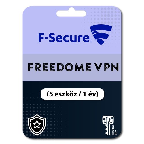 F-Secure Freedome VPN (EU) (5 eszköz / 1 év)