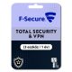 F-Secure Total Security & VPN (3 eszköz / 1 év)