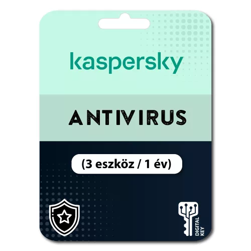 Kaspersky Antivirus (EU) (3 eszköz / 1 év)