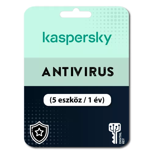 Kaspersky Antivirus (EU) (5 eszköz / 1 év)