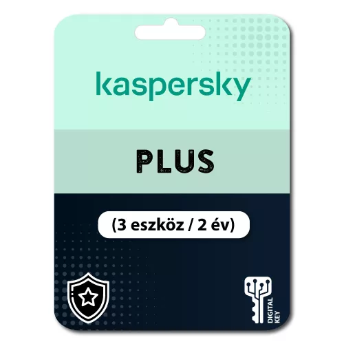 Kaspersky Plus (EU) (3 eszköz / 2 év)