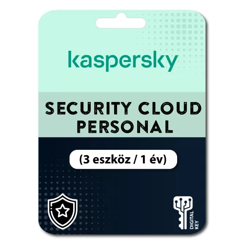 Kaspersky Security Cloud Personal (3 eszköz / 1 év)