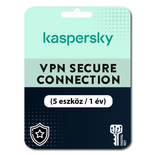 Kaspersky VPN Secure Connection (EU) (5 eszköz / 1 év)