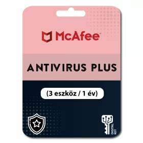 McAfee AntiVirus Plus (3 eszköz / 1 év)
