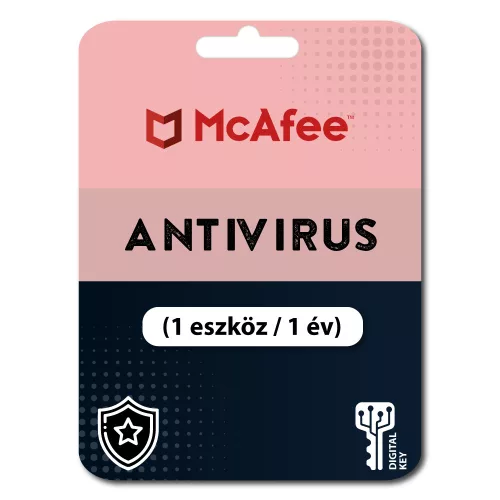 McAfee Antivirus (1 eszköz / 1 év)