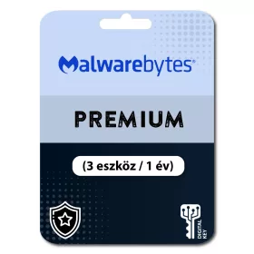 Malwarebytes Premium (3 eszköz / 1 év)