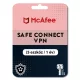 McAfee Safe Connect VPN (5 eszköz / 1 év)