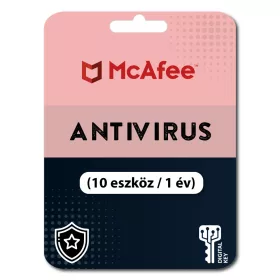 McAfee Antivirus (10 eszköz / 1 év)