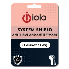   iolo System Shield AntiVirus and AntiSpyware (1 eszköz / 1 év)