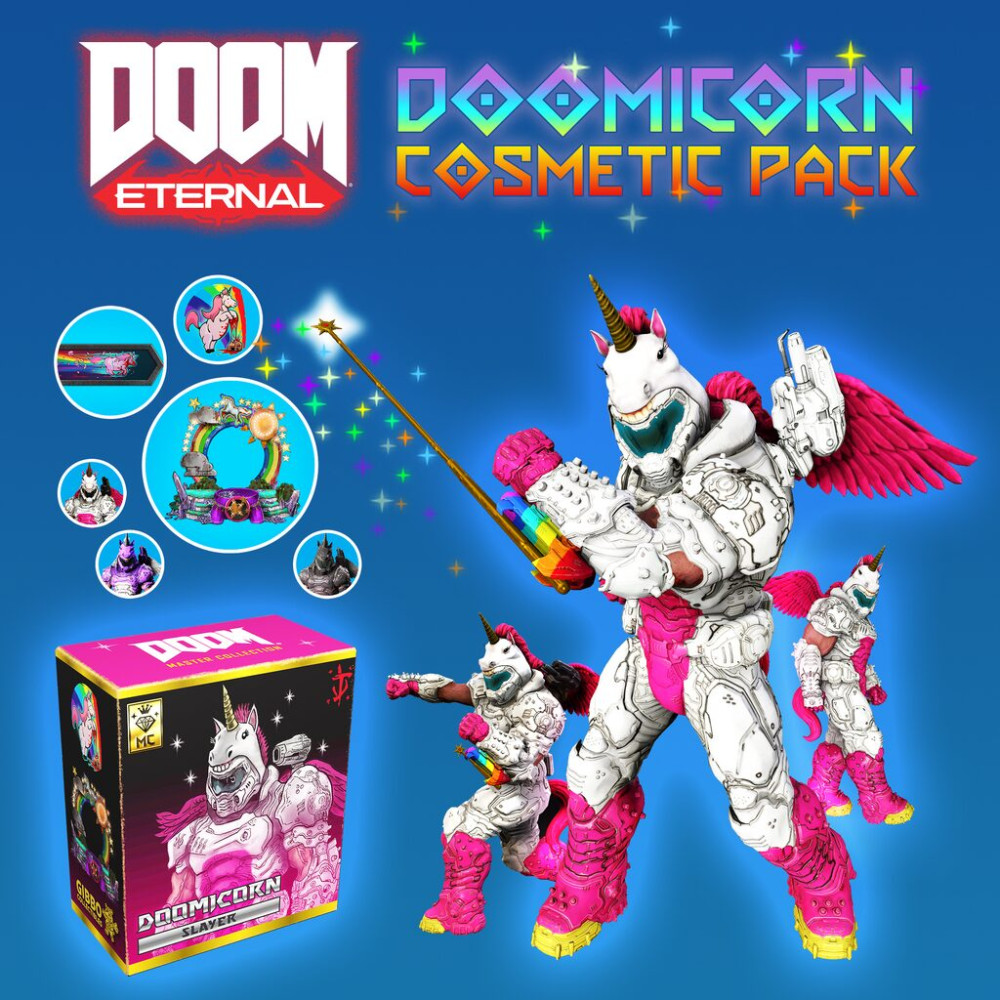 Doom Eternal Doomicorn Master Collection Cosmetic Pack Dlc