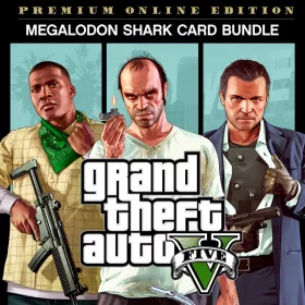  Grand Theft Auto V: Premium Online Edition + Megalodon Shark Cash Card ($10.000.000) Bundle