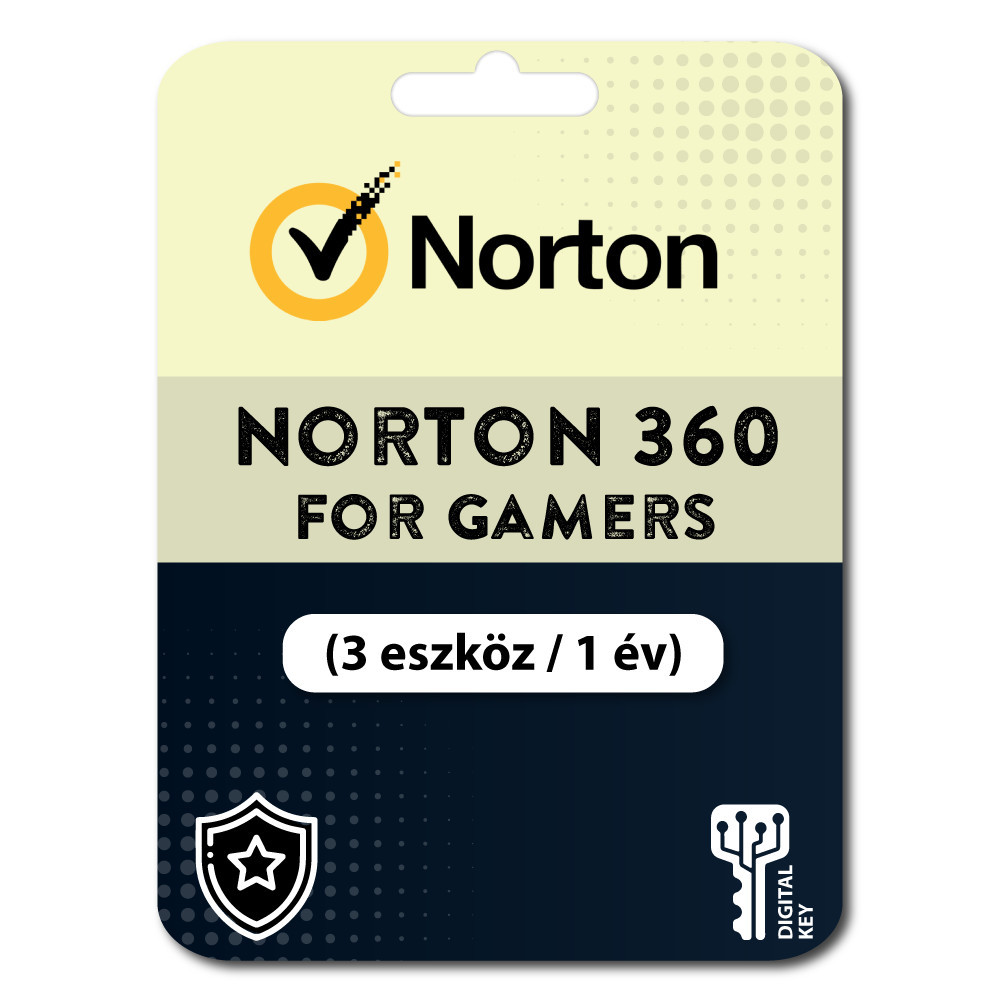 Norton 360 for Gamers + 50 GB Felhőalapú tárolás (3 eszköz / 1 év) (EU)
